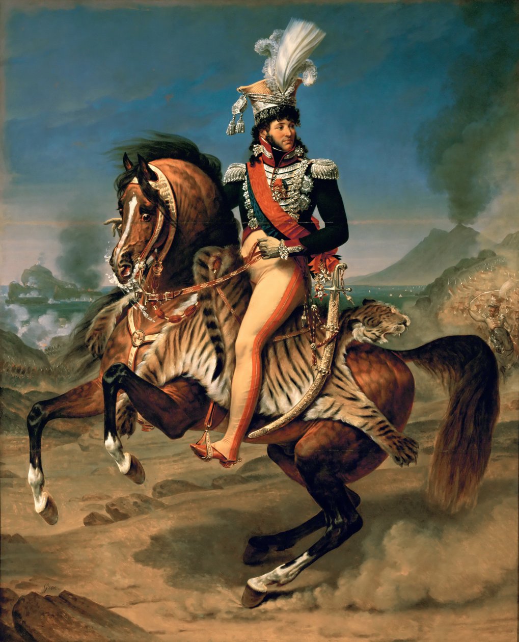 Joachim Murat lovas portréja 1767-1815 alkotó: Antoine Jean Gros