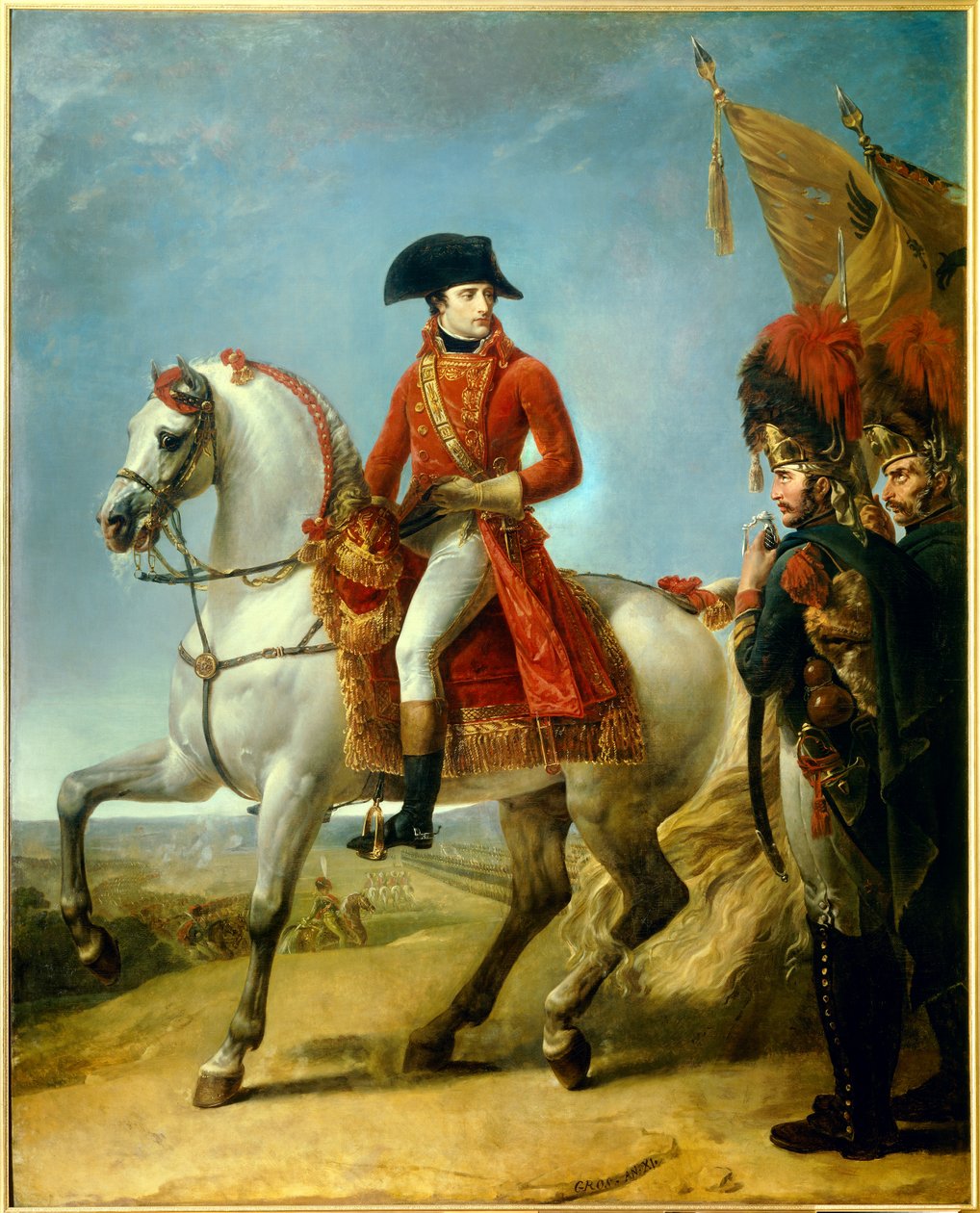 Napóleon Bonaparte (1769-1821) lovas portréja alkotó: Antoine Jean Gros