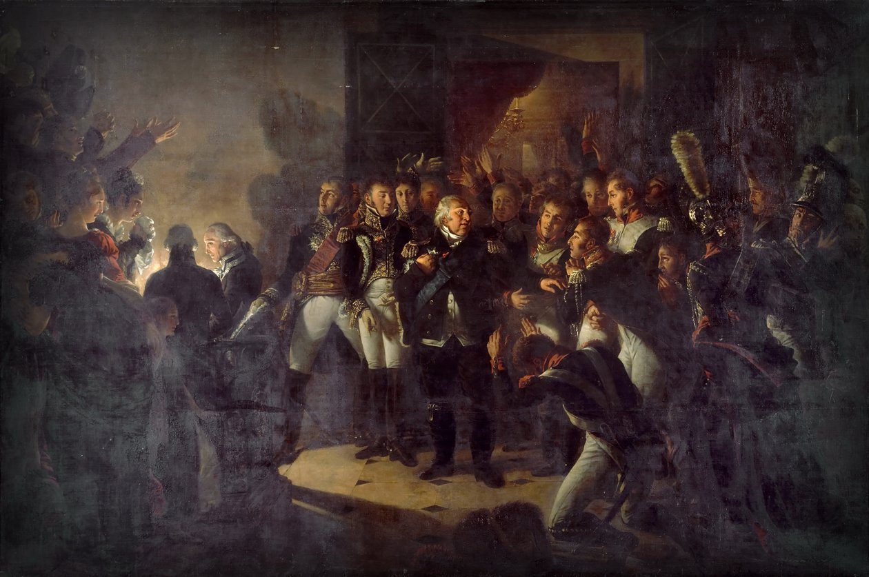 XVIII. Lajos 1815. március 20-án hagyta el a Tuileriákat alkotó: Antoine Jean Gros