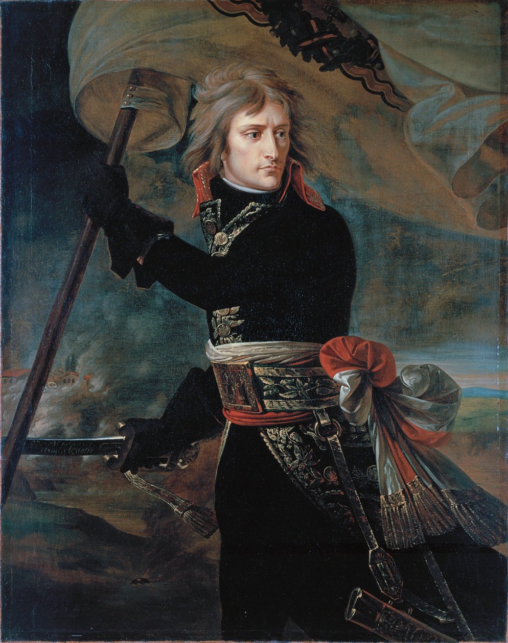 Bonaparte Napóleon az Arcole-i hídon alkotó: Antoine Jean Gros