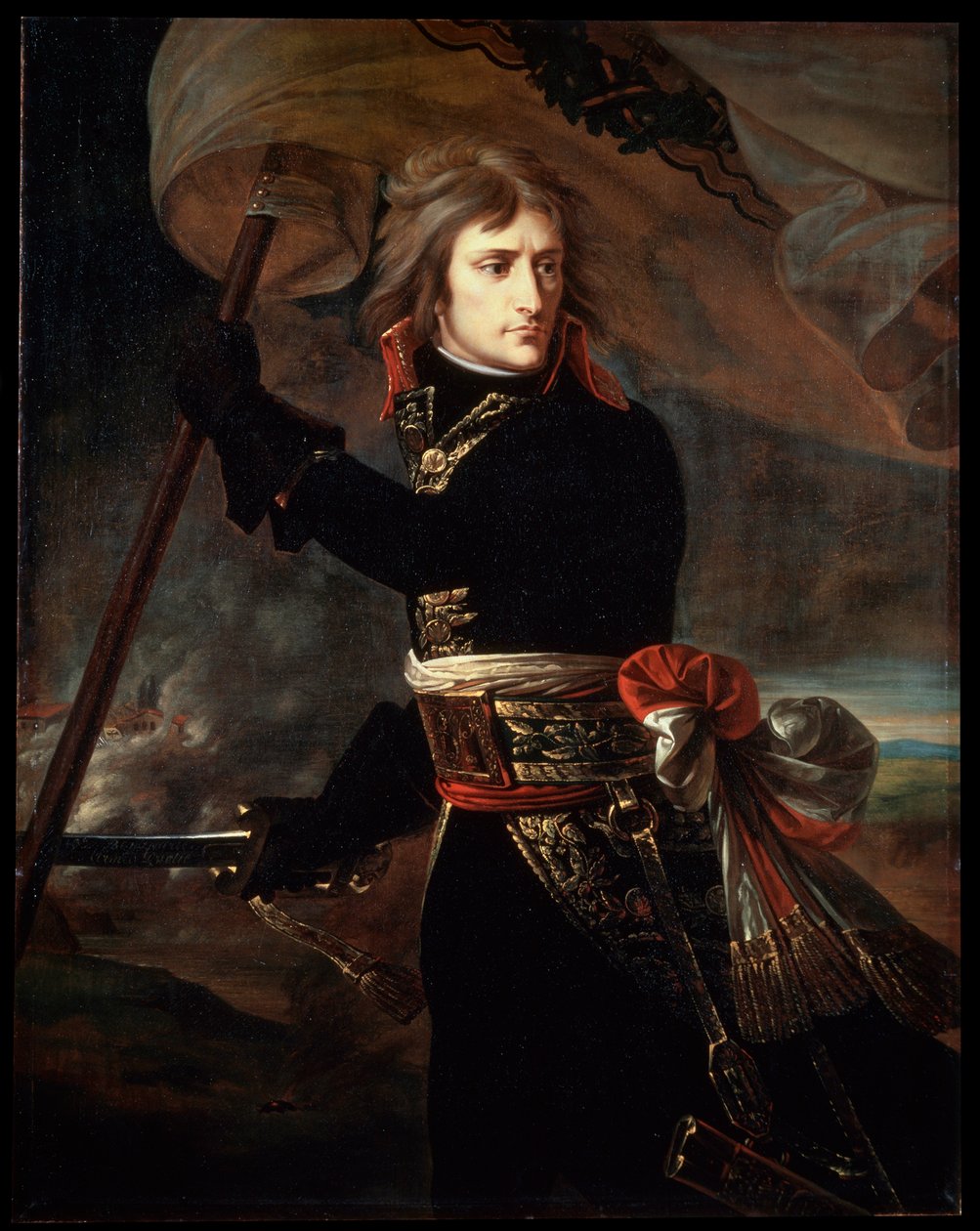 Napóleon Bonaparte az Arcole-i hídon, 1797. alkotó: Antoine Jean Gros