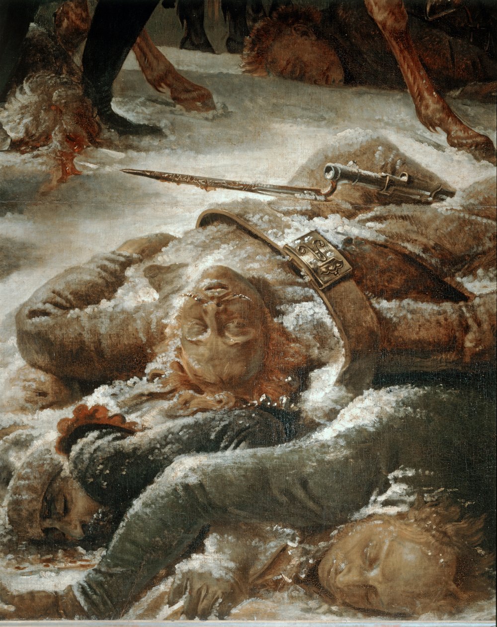 Napóleon az eylaui csatatéren, amelyet 1807. február 9-én nyertek meg a francia csapatok az oroszok és a poroszok ellen ... alkotó: Antoine Jean Gros