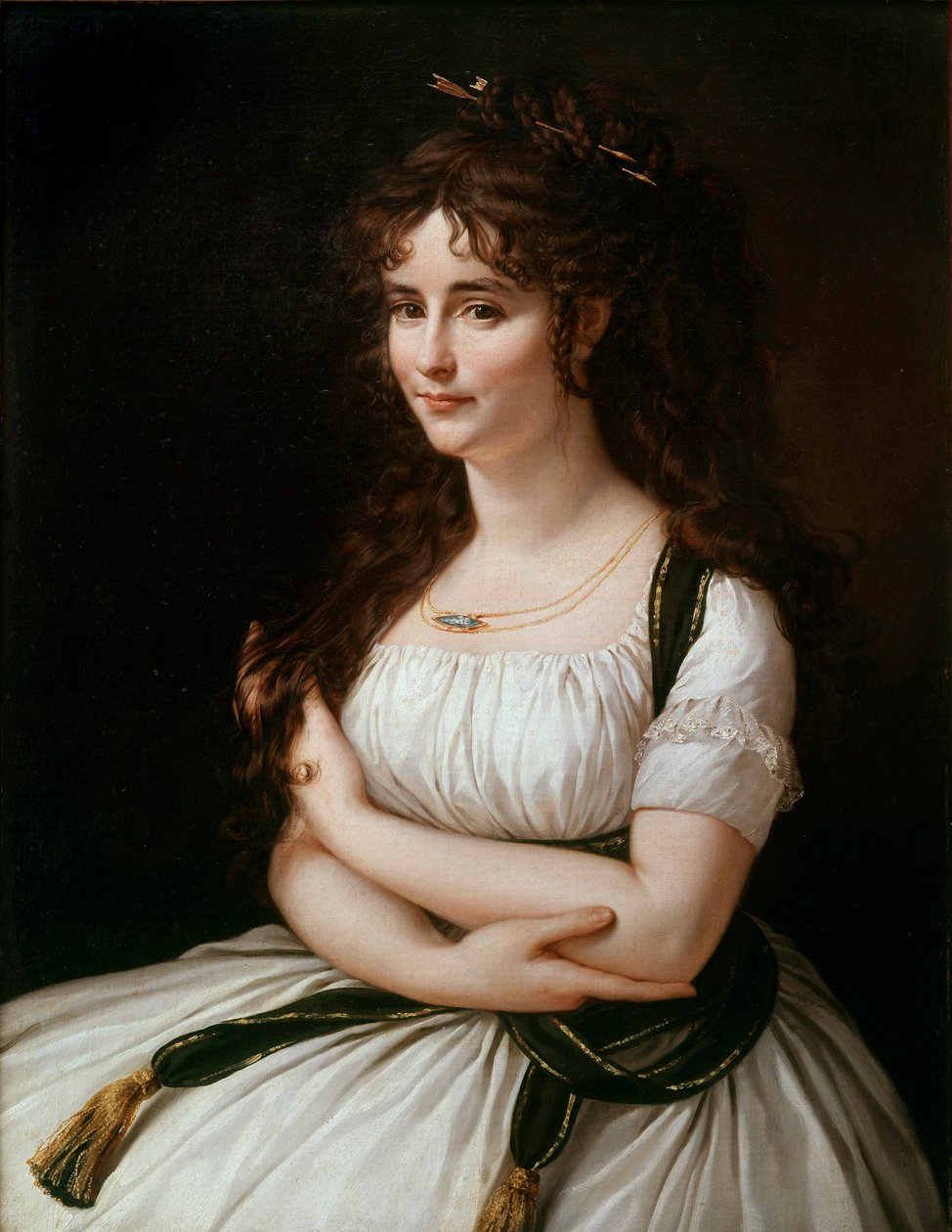 Madame Pasteur portréja, szül. Madeleine Alexandre (1773-1841) Antoine Jean Gros (1771-1835) festménye 19. századi nap. 0,86x0,37 m alkotó: Antoine Jean Gros