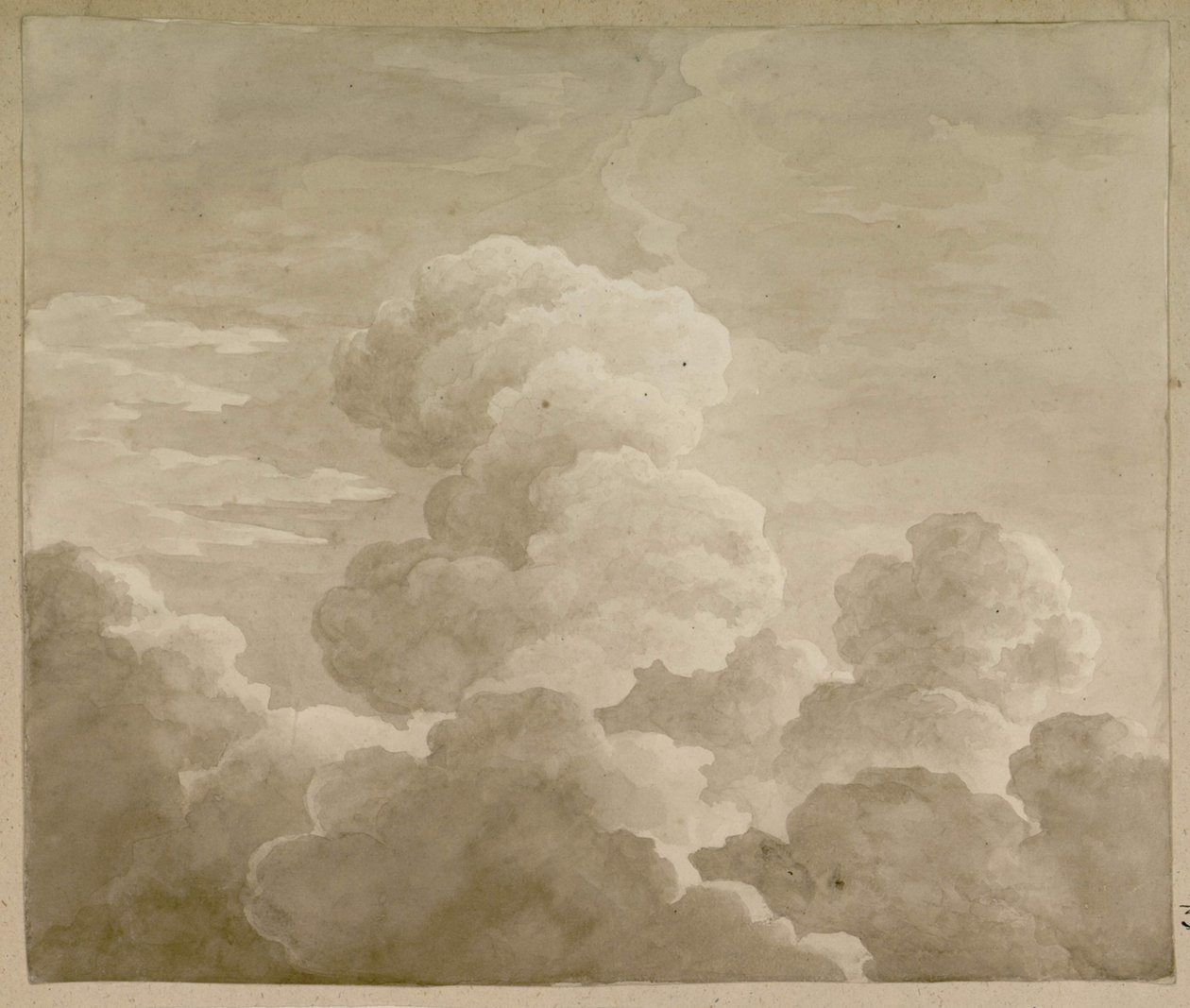 Tanulmány a felhőkről, 1815. alkotó: Antoine Laurent Castellan