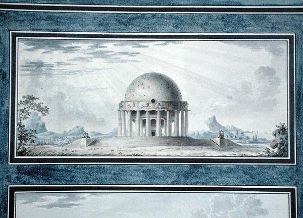 Egy kozmopolita házának terve, 1783 alkotó: Antoine Laurent Thomas Vaudoyer