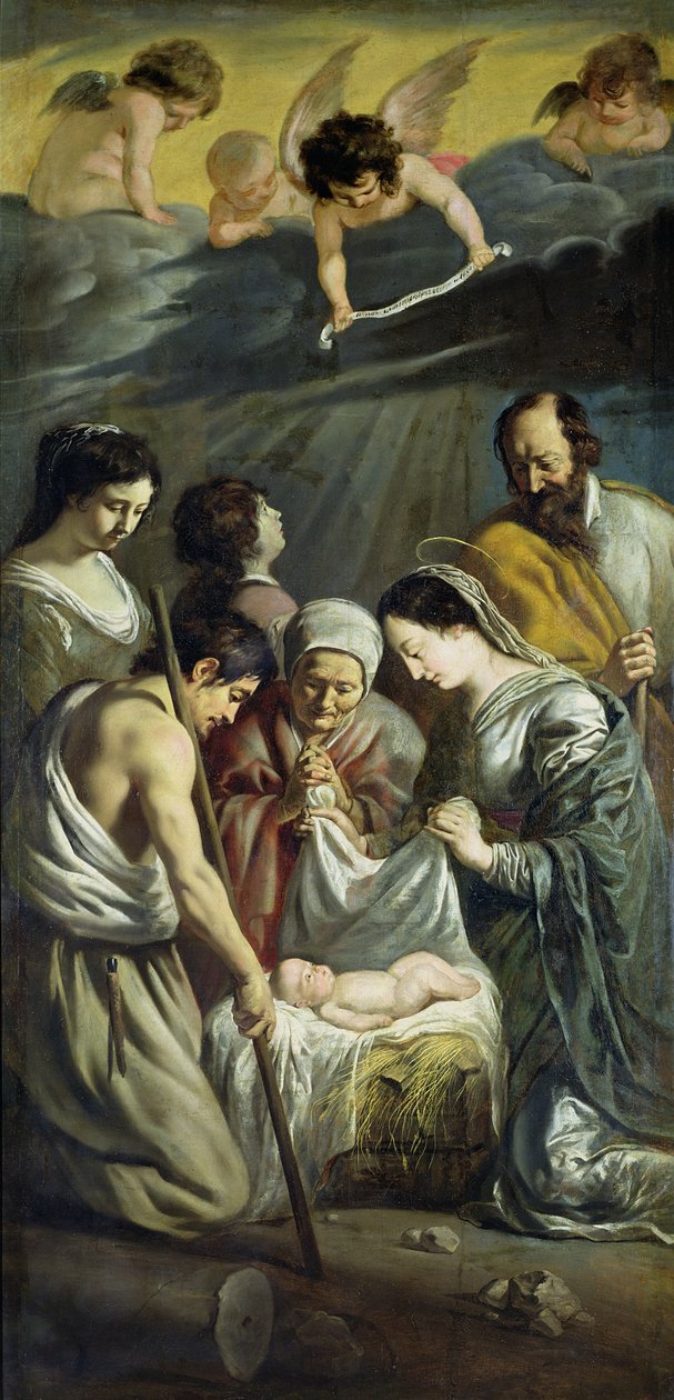 A Pásztorok imádása, 1630-32 körül alkotó: Antoine Le Nain
