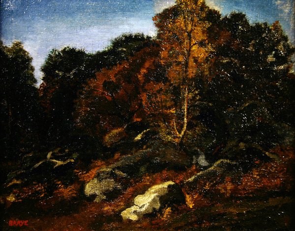 Ősz Fontainebleau-ban (olaj, vászon) alkotó: Antoine Louis Barye