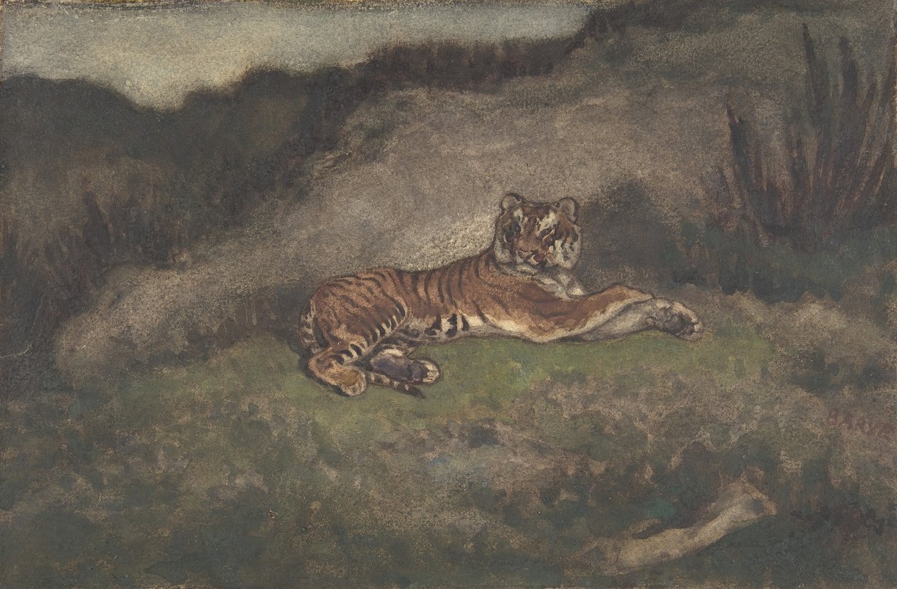 Tigris, 1810-75. alkotó: Antoine Louis Barye