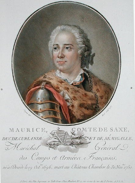 Maurice (1696-1750) szászországi gróf alkotó: Antoine Louis Francois (after) Sergent Marceau
