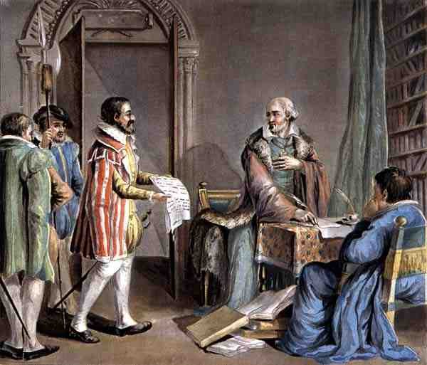 Jean Hennuyer (sz. 1497) Lisieux püspöke, Megmenti a hugenották életét egyházmegyéjében, metszett Roger alkotó: Antoine Louis Francois (after) Sergent Marceau