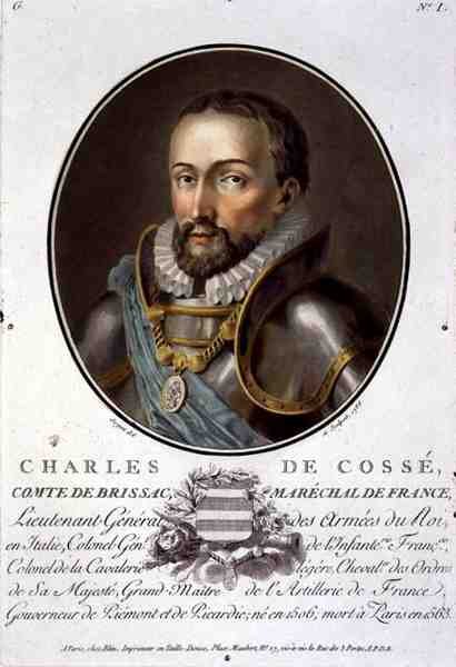 Charles de Cosse, Brissac grófjának, Franciaország tábornagyának portréja (1506-63) alkotó: Antoine Louis Francois Sergent Marceau