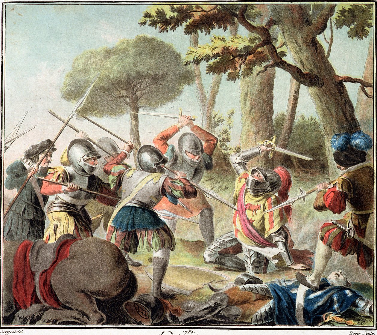 Gaston de Foix (1488-1512) A ravennai csatában elesett, Roger metszete, 1788 alkotó: Antoine Louis Francois Sergent Marceau