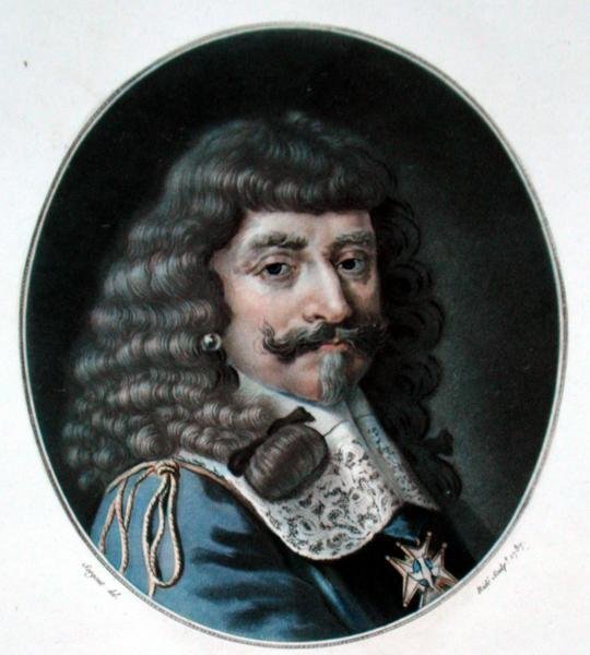 Lotaringiai Henrik, Harcourt első grófja (1601-66), Ride metszete, 1787. alkotó: Antoine Louis Francois after Sergent Marceau