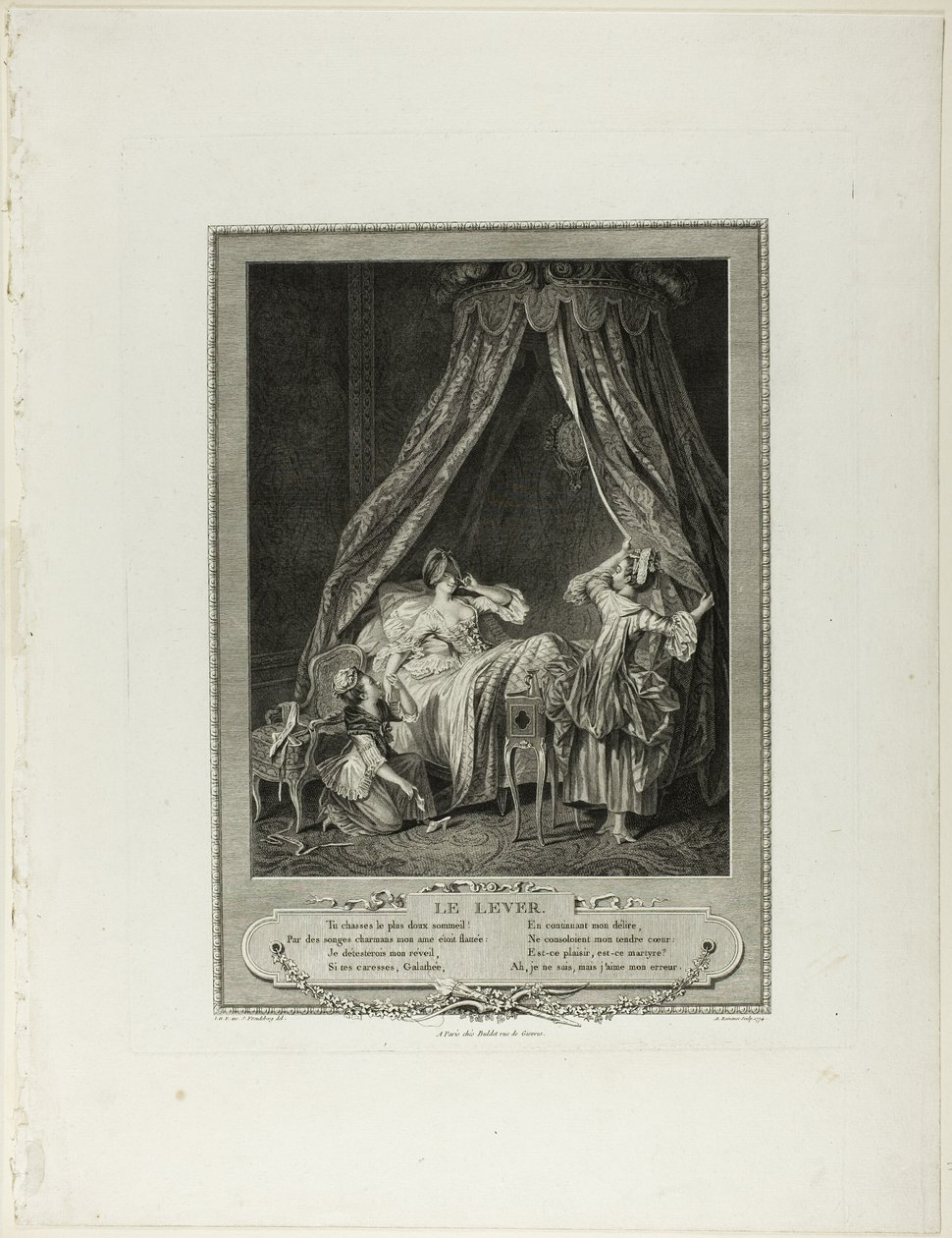 Rising, a Monument du Costume Physique et Moral de la fin du Dix-huitième siècle című műből alkotó: Antoine Louis Romanet