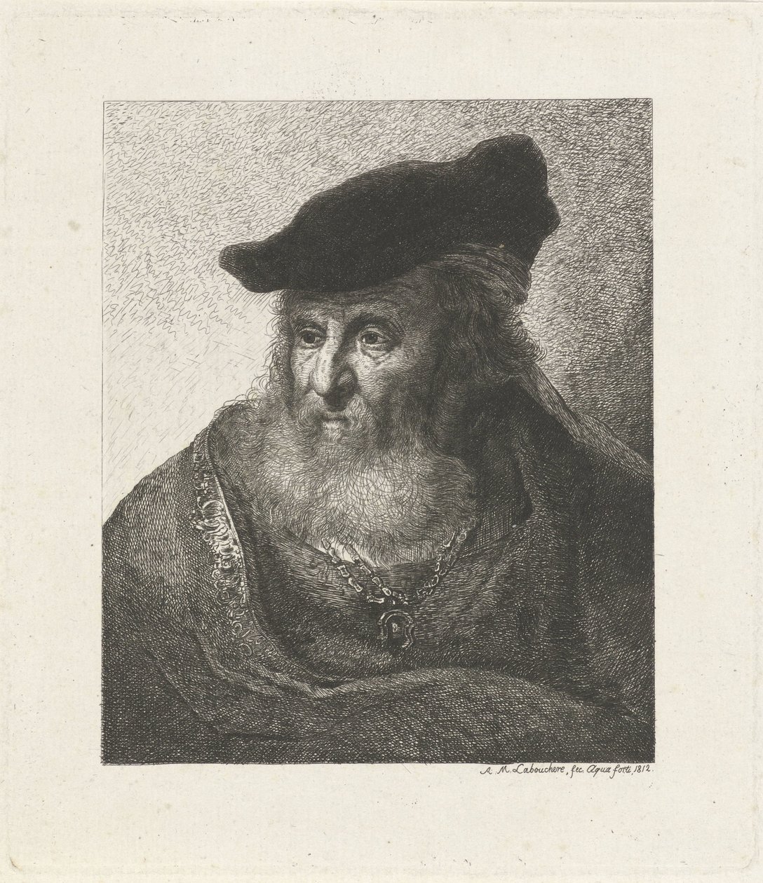 Egy rabbi portréja alkotó: Antoine Marie Labouchere