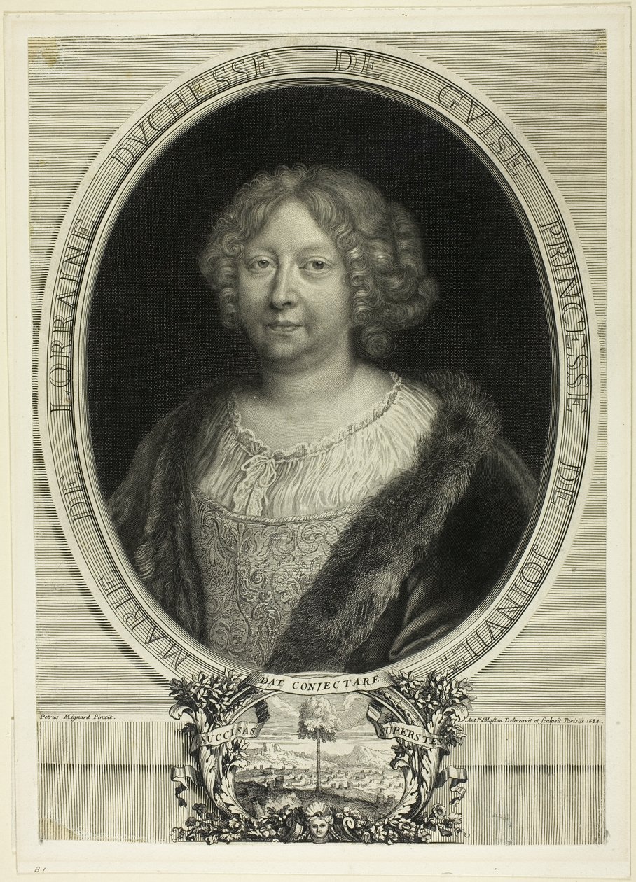 Marie de Lorraine, Guise hercegnője, Joinville hercegnője alkotó: Antoine Masson