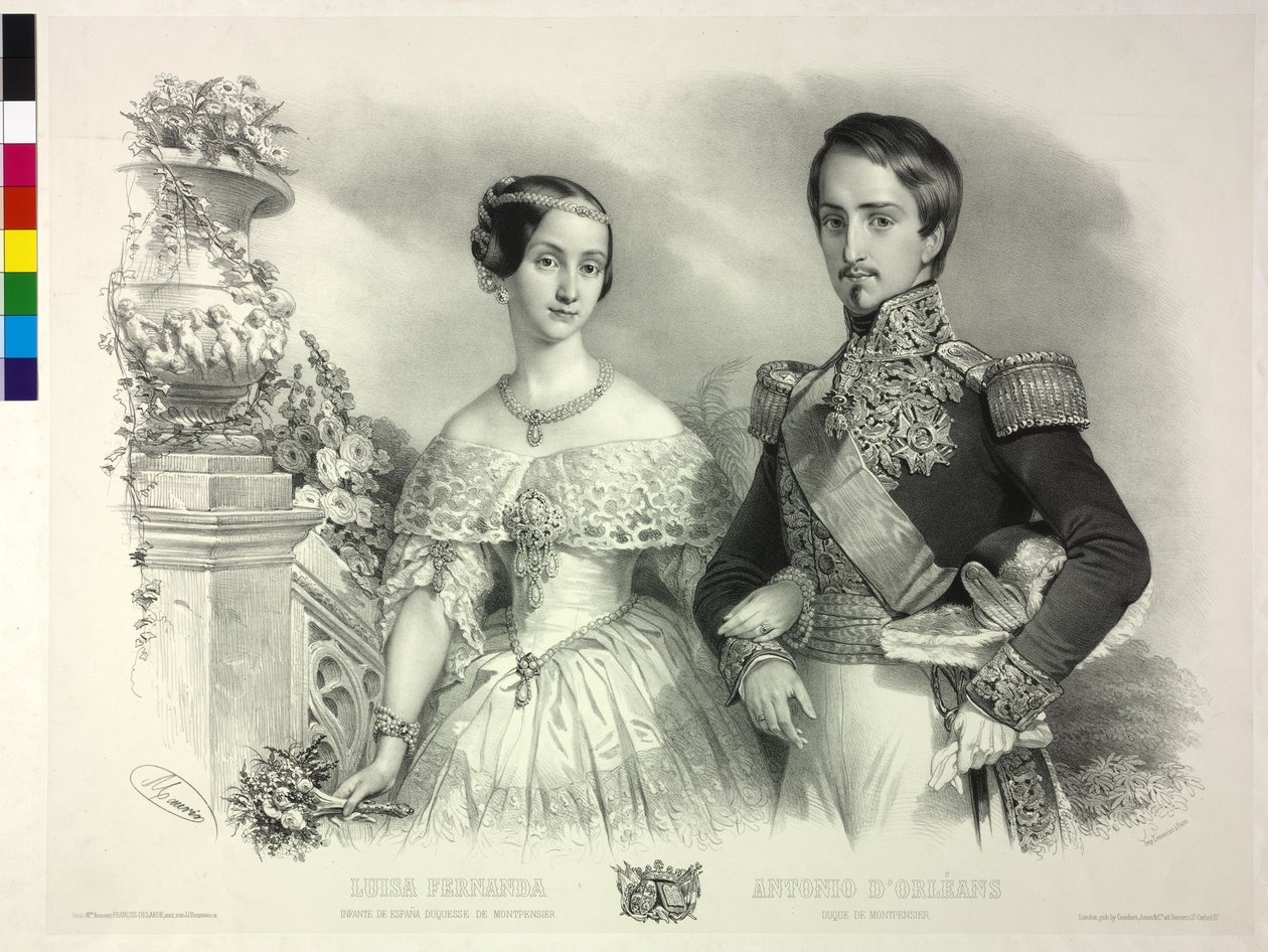 Spanyolország infánsnője férjével, Antoine d