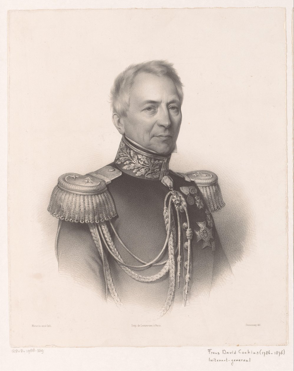 Frans David Cochius portréja alkotó: Antoine Maurin