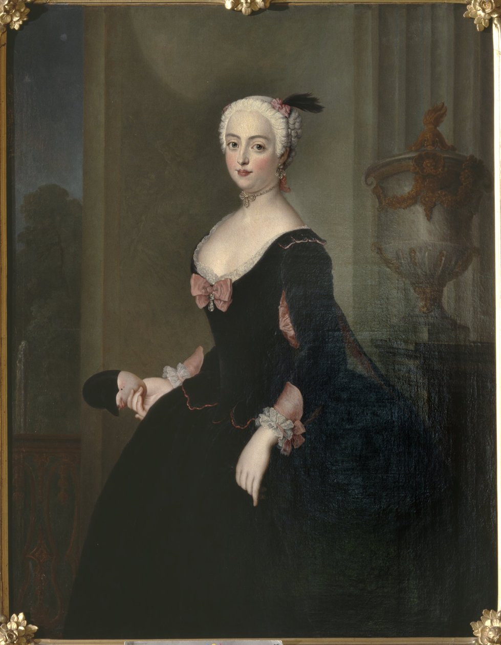 Anna Elisabeth von der Schulenburg, 1720-1741, született von Arnim-Boytzenburg, grófnő, porosz udvarhölgy alkotó: Antoine Pesne