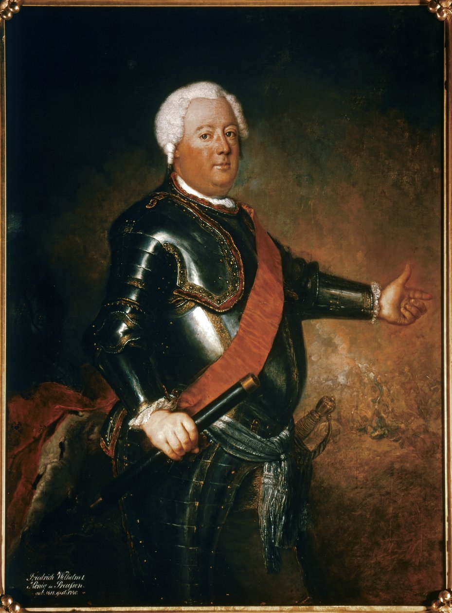 FRIEDRICH WILHELM I: 1733 után (olaj, vászon). alkotó: Antoine Pesne