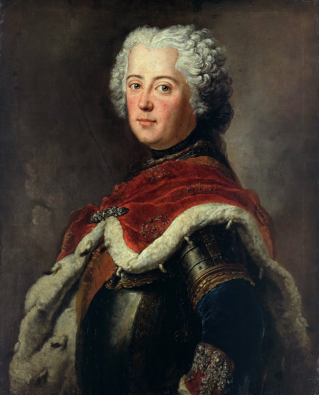 Németül: Nagy Frigyes trónörökös Nagy Frigyes trónörökös alkotó: Antoine Pesne