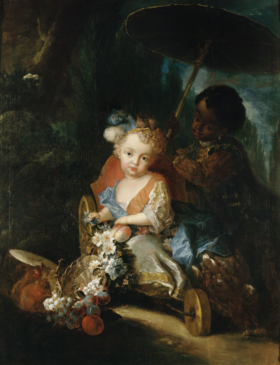 Német: Friedrich Ludwig herceg a kerti kocsiban alkotó: Antoine Pesne