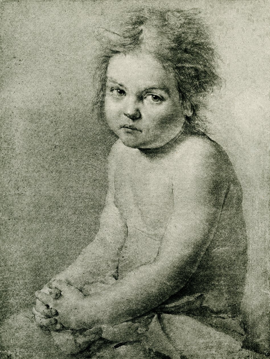 Természettanulmány egy meztelenül ülő lánynak alkotó: Antoine Pesne