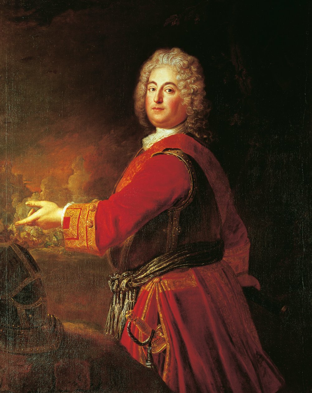 Brandenburg-Schwedt Christian Ludwig portréja alkotó: Antoine Pesne