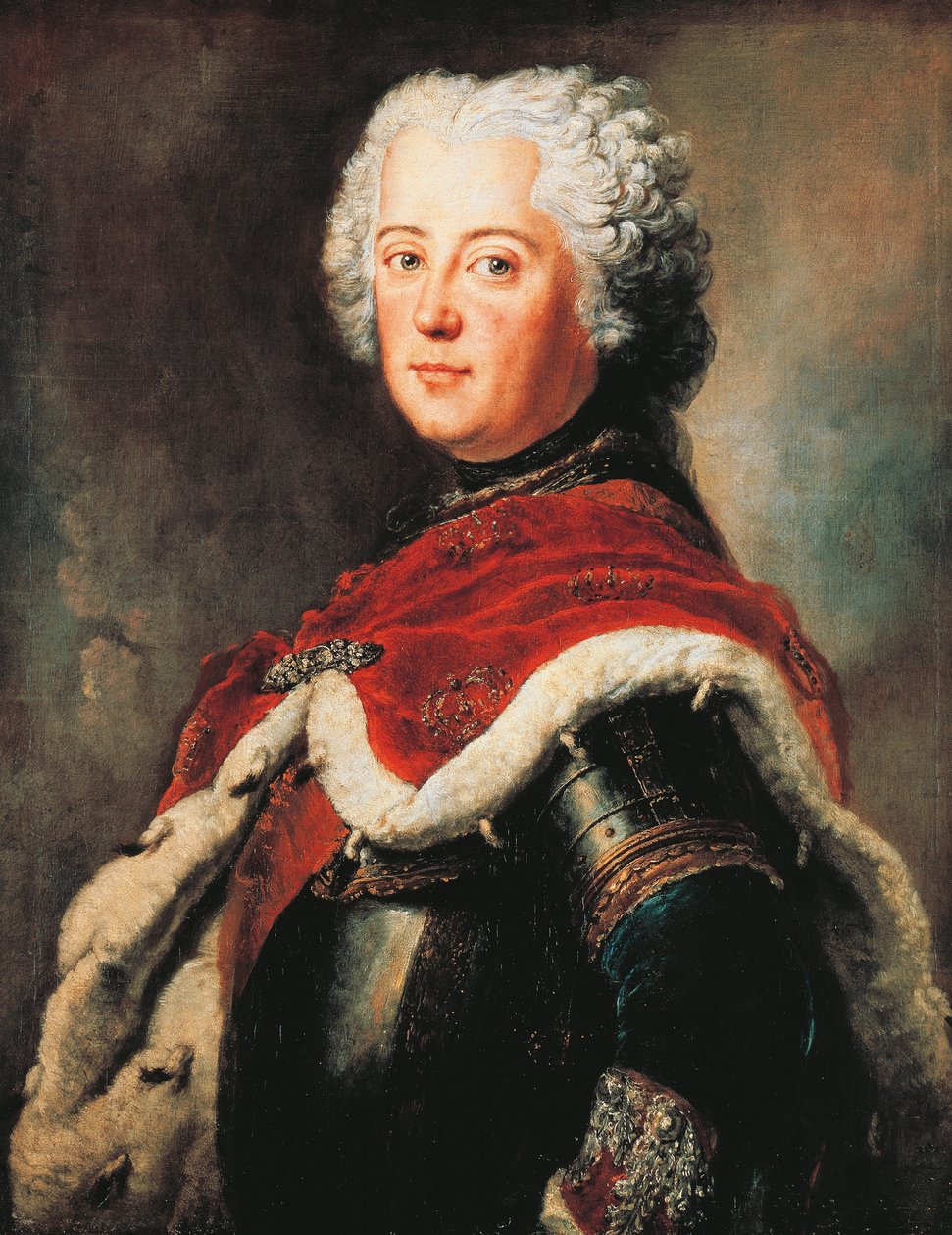 II. brandenburgi Frigyes portréja (Berlin) alkotó: Antoine Pesne