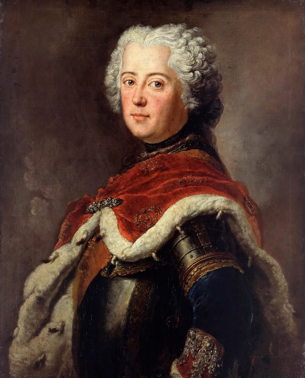 II. Porosz Frigyes portréja (Frederic II de Prussia, dit le Grand alkotó: Antoine Pesne