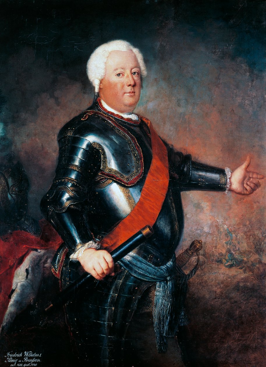 I. Frigyes Vilmos porosz portréja (Berlin alkotó: Antoine Pesne