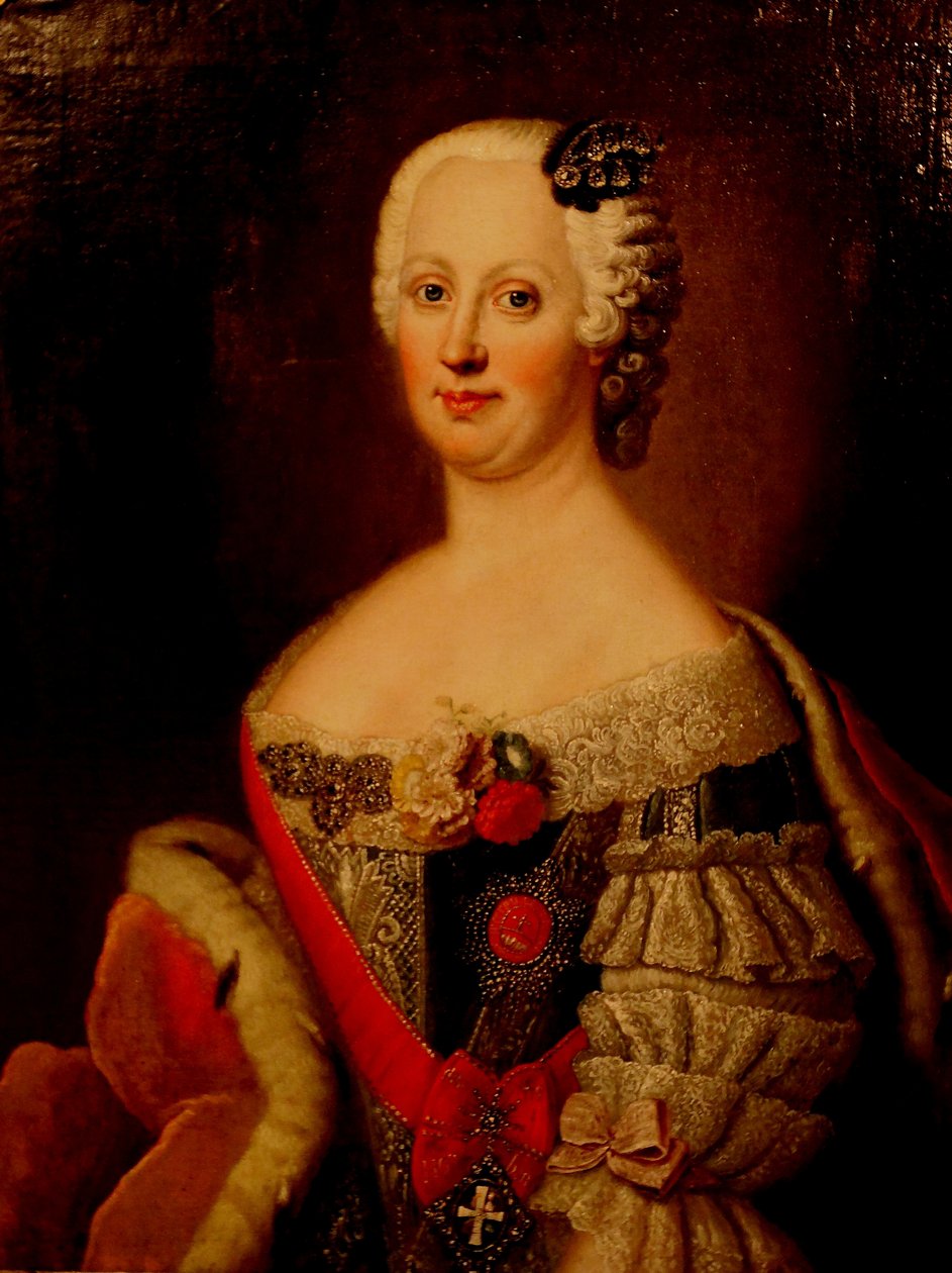 Johanna-Elizabeth, Anhalt-Zerbst 1712-1760 választónője, II. Katalin anyja, 1740-es évek portréja alkotó: Antoine Pesne