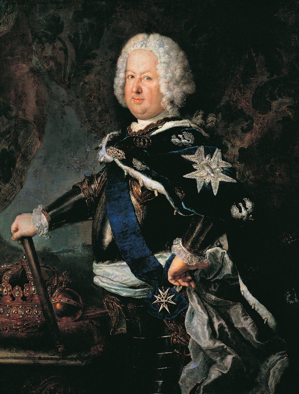 Stanislaw I Leszczynski portréja (Lviv alkotó: Antoine Pesne
