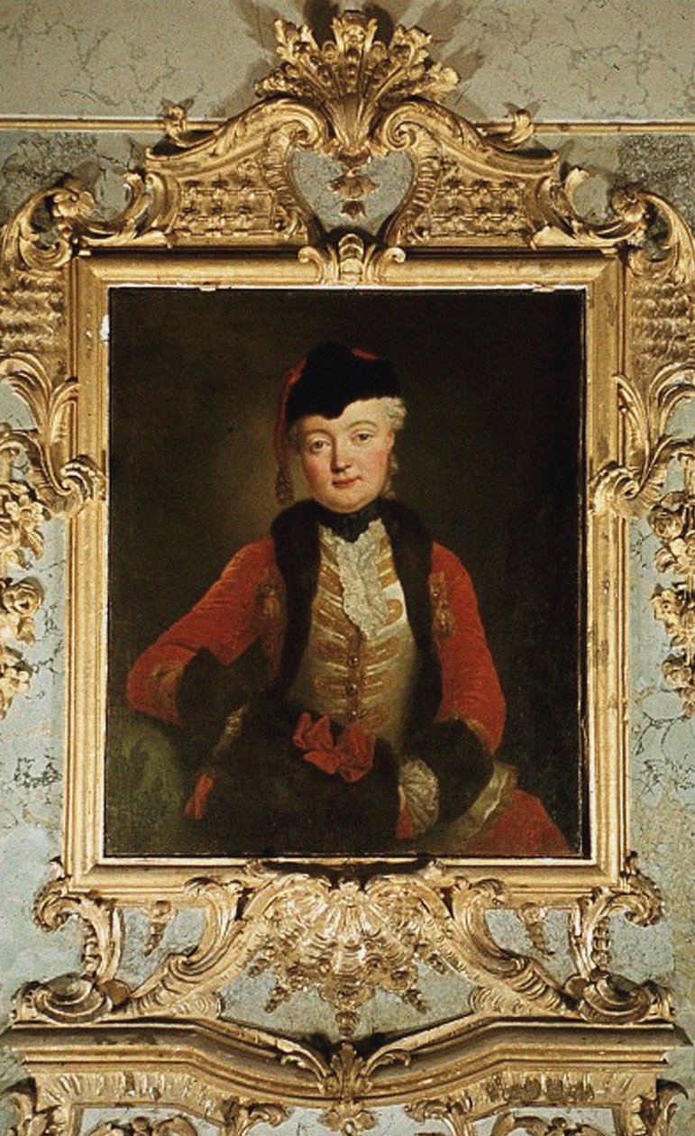 Wilhelmine Dorothee von der Marwitz portréja 1718-1787, 1739 körül alkotó: Antoine Pesne