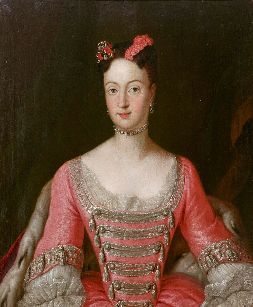 Vilmos porosz hercegnő (1709-1758), brandenburg-bayreuthi őrgróf - Antoine Pesne (1683-1757). Olaj, vászon Méret : 79,5x65,5 cm Magángyűjtemény alkotó: Antoine Pesne