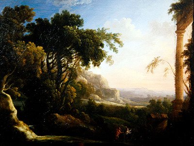 Serpenyő és Szirinx (olaj, vászon) alkotó: Antoine Pierre the Younger Patel