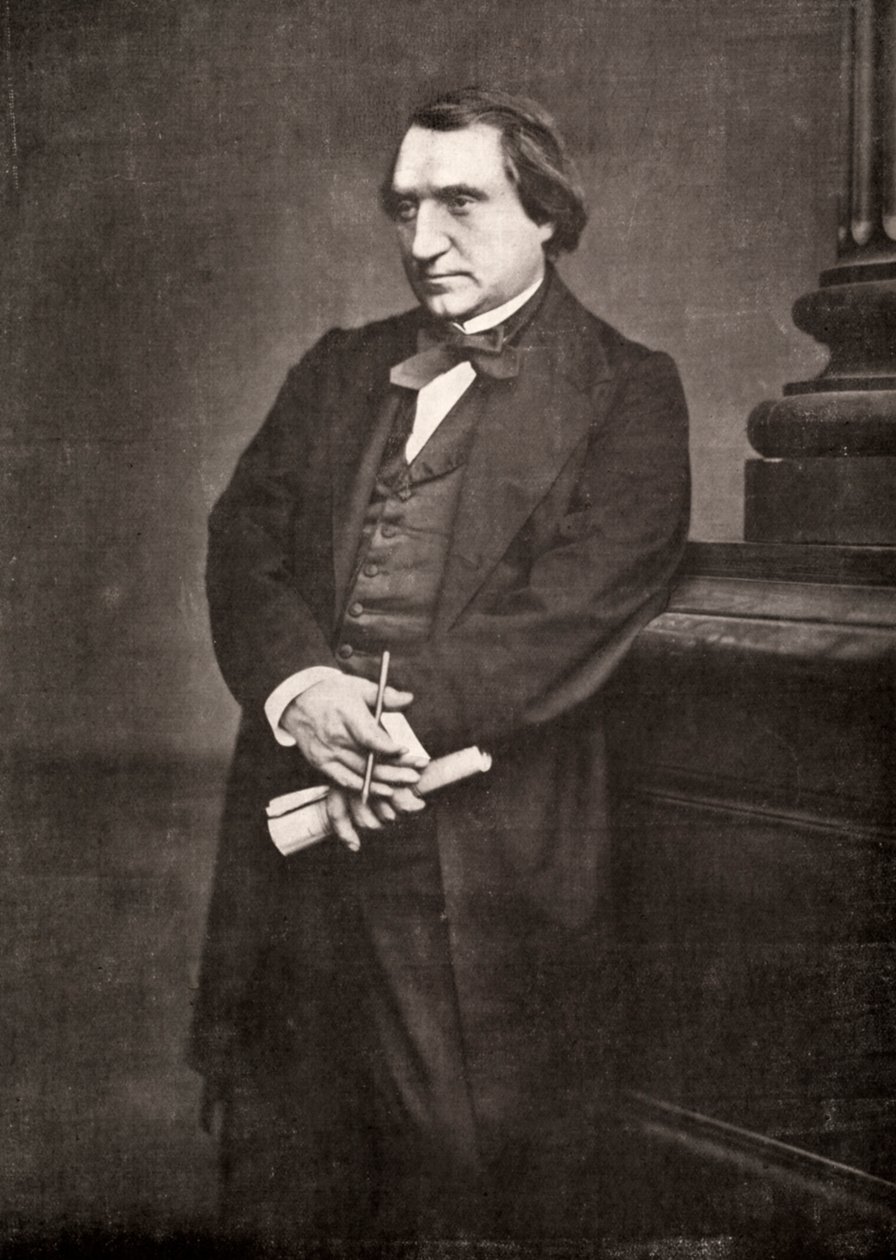 Ernest Renan francia filozófus és író, XIX alkotó: Antoine Samuel Adam Salomon