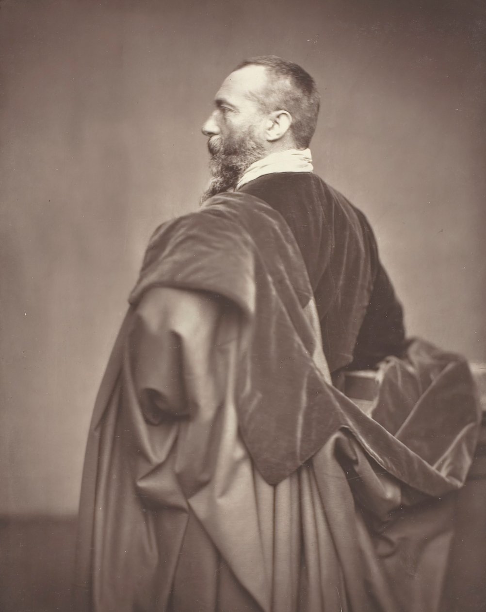 Jean-Baptiste Alphonse Karr francia kritikus, újságíró és regényíró, 1808-1890, c. 1876. alkotó: Antoine Samuel Adam Salomon