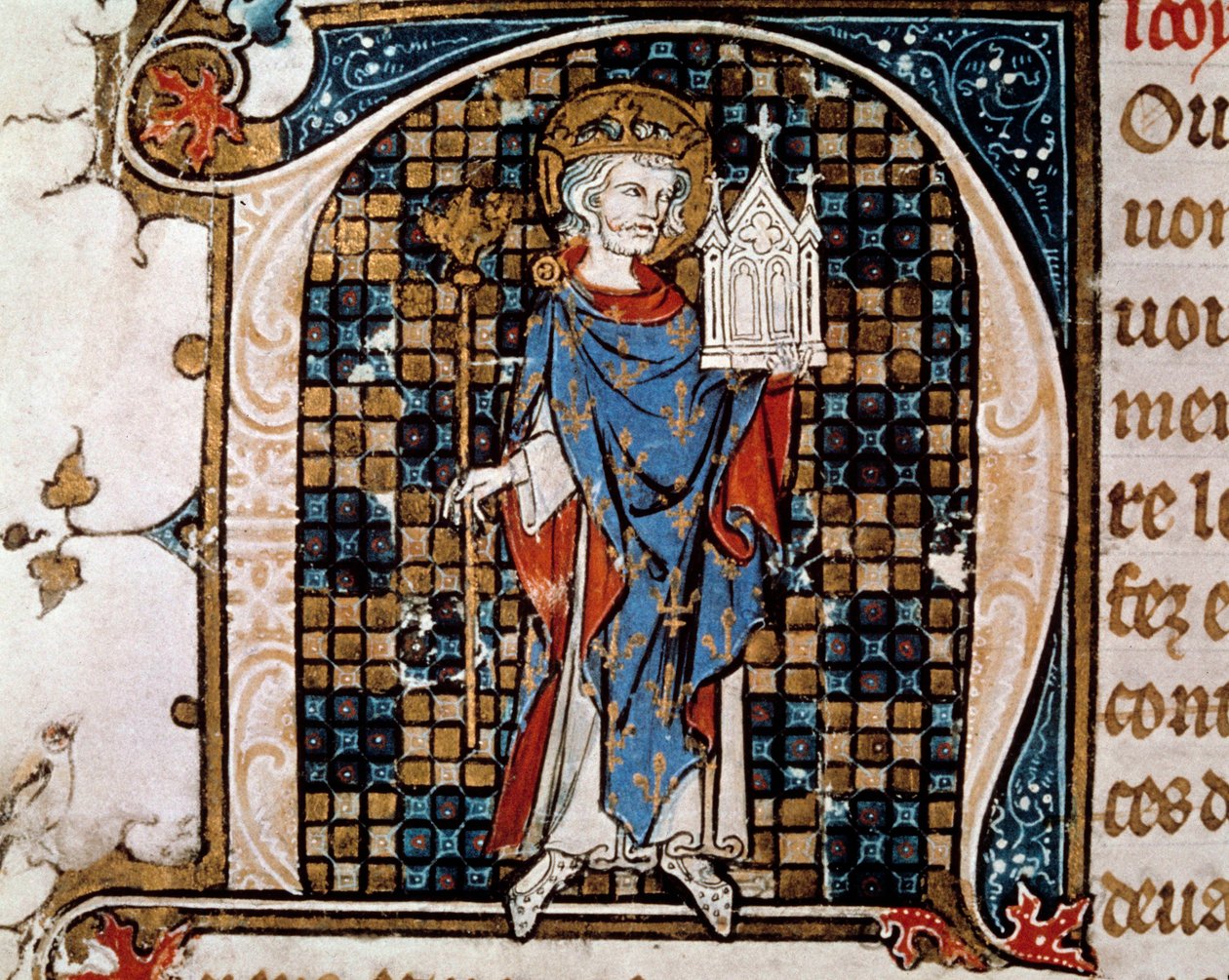 Portré Szent Lajos lábánál (vagy IX alkotó: Antoine Verard