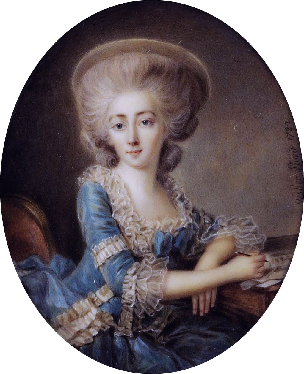 Madame de Montesson (1738-1806), írta Antoine Vestier (1740-1824) alkotó: Antoine Vestier