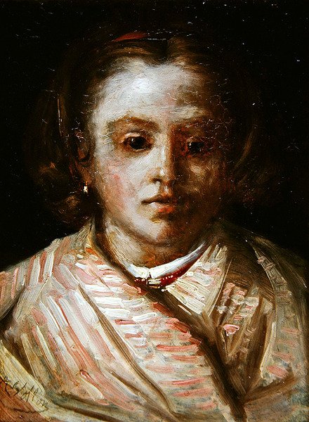 Egy gyermek portréja alkotó: Antoine Vollon