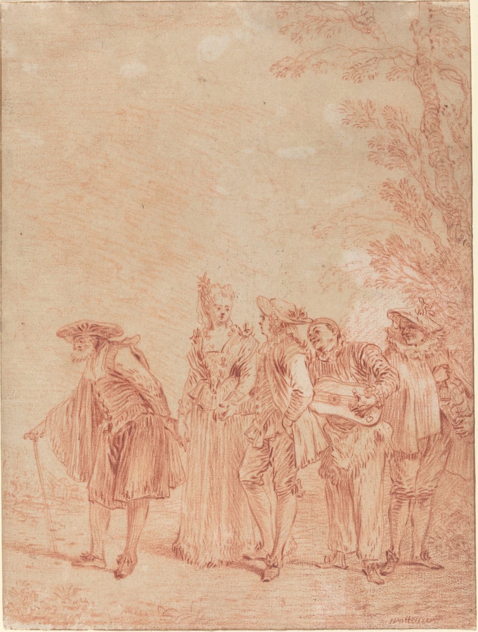 Az esküvői menet alkotó: Antoine Watteau