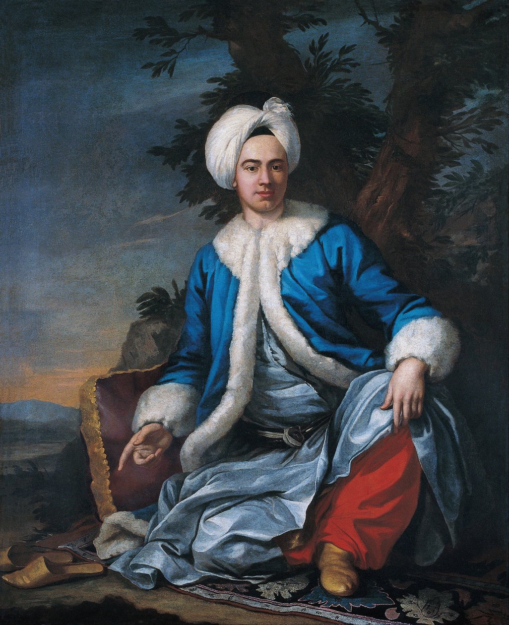 Egy európai török ruhába öltözve alkotó: Antoine de Favray