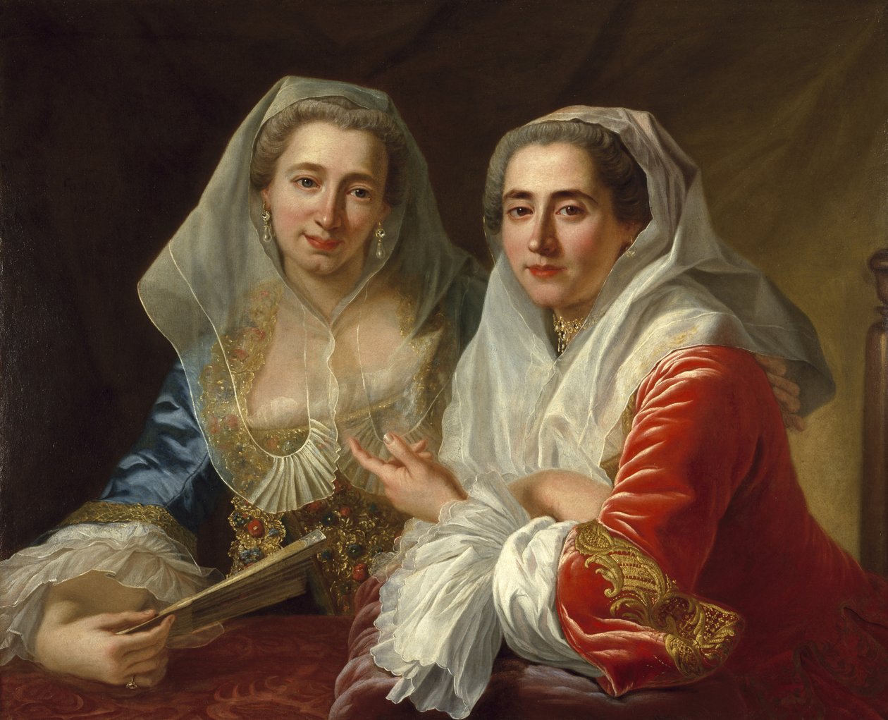 A Mirabita nővérek, 1759 körül alkotó: Antoine de Favray