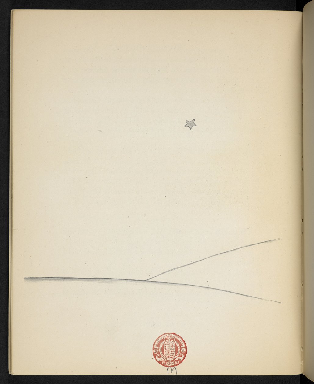 Csillag, illusztráció Antoine de Saint-Exupéry "Le Petit Prince" című művéből. alkotó: Antoine de Saint Exupery