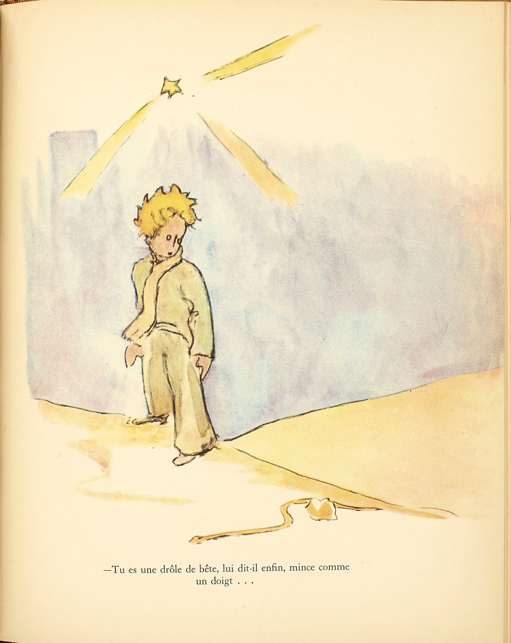 A kis herceg Le Petit Prince, 1942-1943. alkotó: Antoine de Saint Exupéry