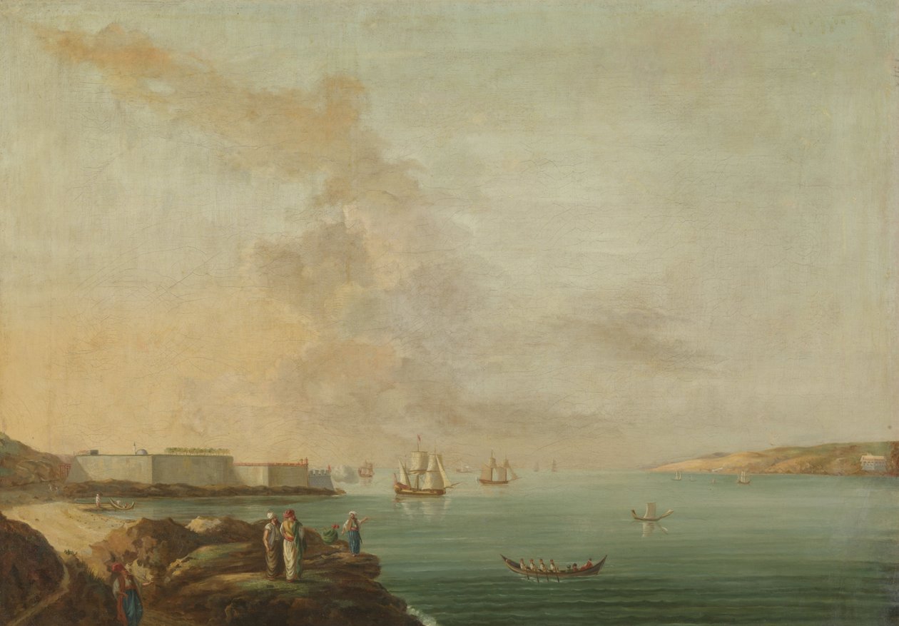 Kilátás a Dardanellákra alkotó: Antoine van der Steen