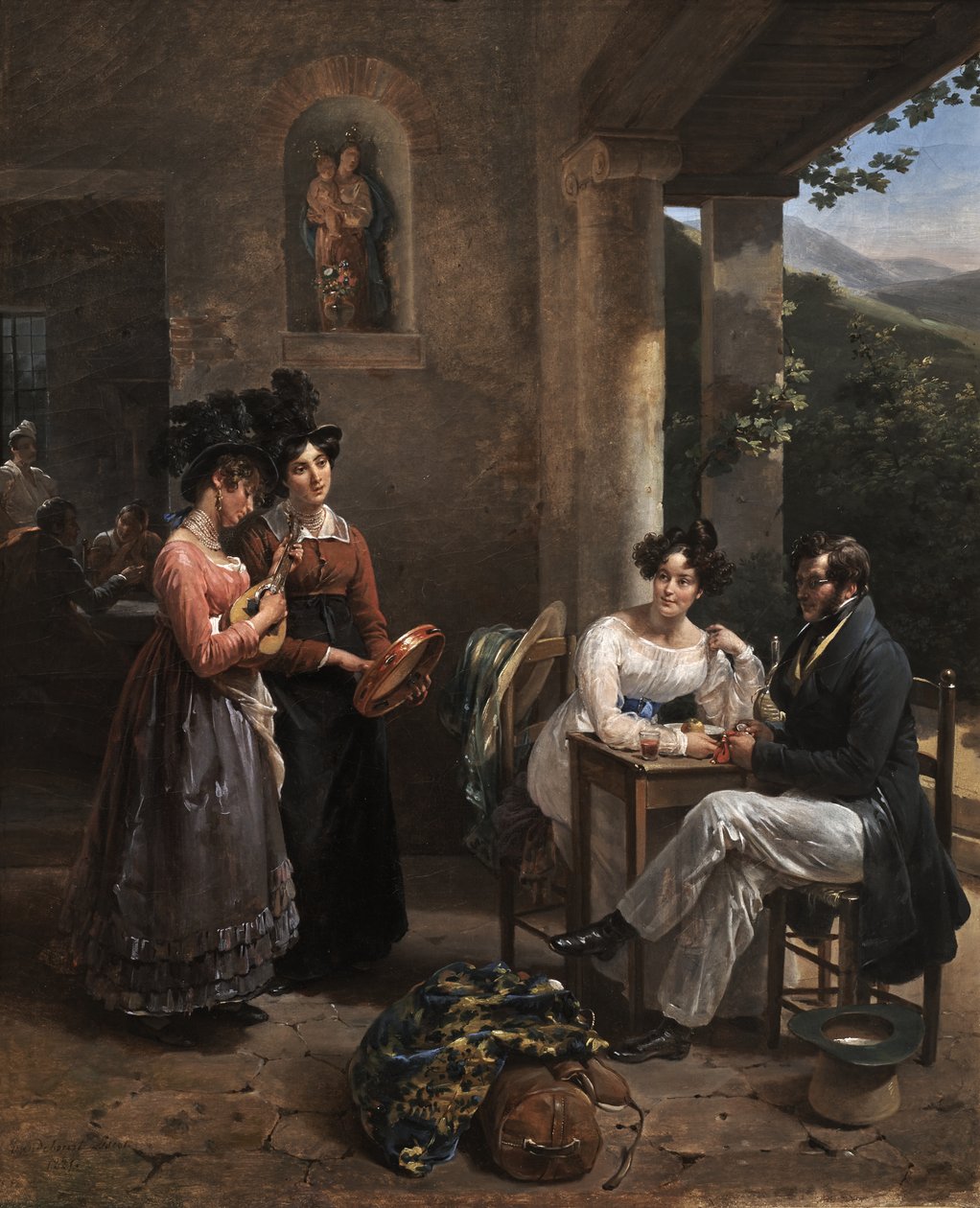 Az esküvői utazás alkotó: Antoinette Cecile Hortense Lescot Haudebourt