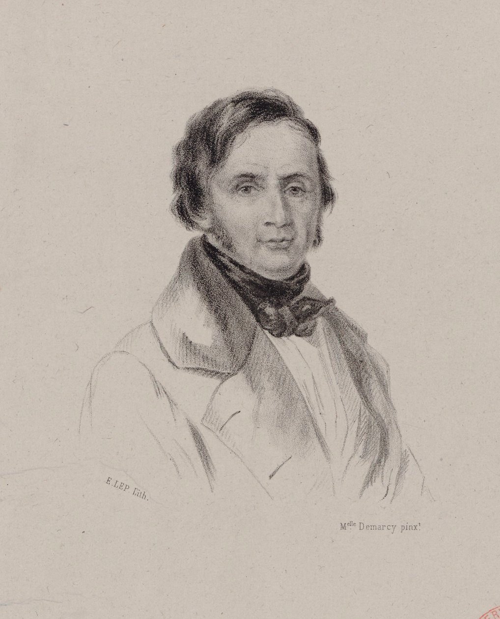 Joseph Bernard Woets zongoraművész és zeneszerző portréja 1783-1878 , c. 1830. alkotó: Antoinette Louise Demarcy