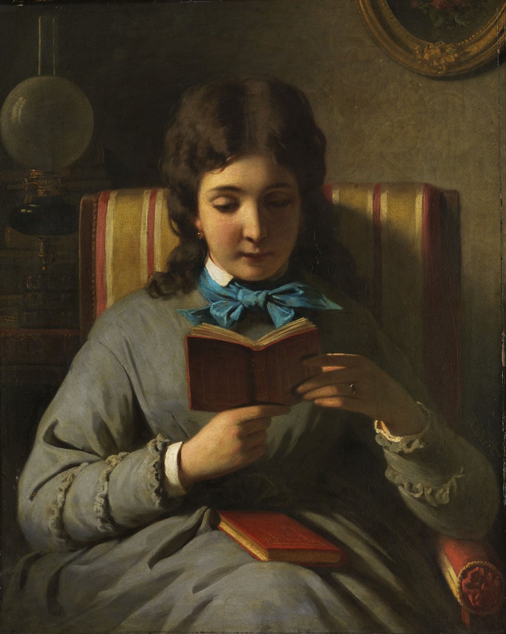 Olvasó lány alkotó: Anton Ebert